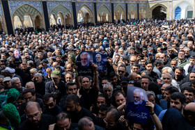مراسم تشییع پیکر دکتر محمدمهدی طهرانچی در حرم حضرت عبدالعظیم حسنی (ع)
