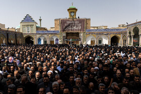 مراسم تشییع پیکر دکتر محمدمهدی طهرانچی در حرم حضرت عبدالعظیم حسنی (ع)