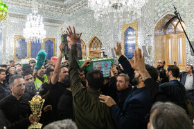 مراسم تشییع پیکر دکتر محمدمهدی طهرانچی در حرم حضرت عبدالعظیم حسنی (ع)