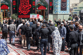 مراسم خاکسپاری شهدای اقتدار ایران در امامزاده صالح (ع) - تهران