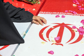 مراسم خاکسپاری شهدای اقتدار ایران در امامزاده صالح (ع) - تهران