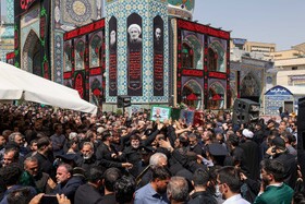 مراسم خاکسپاری شهدای اقتدار ایران در امامزاده صالح (ع) - تهران