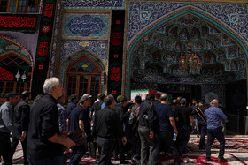 مراسم خاکسپاری شهدای اقتدار ایران در امامزاده صالح (ع) - تهران