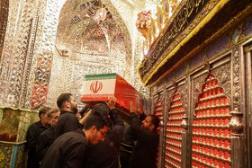 مراسم خاکسپاری شهدای اقتدار ایران در امامزاده صالح (ع) - تهران
