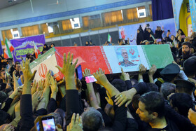 مراسم خاکسپاری پیکر سپهبد شهید محمد باقری