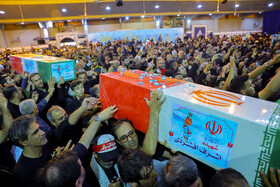مراسم خاکسپاری پیکر سپهبد شهید محمد باقری