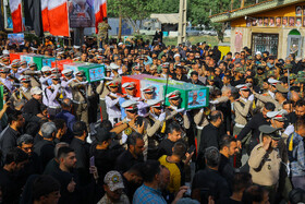 مراسم خاکسپاری پیکر سپهبد شهید محمد باقری