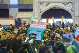 مراسم خاکسپاری پیکر سپهبد شهید محمد باقری
