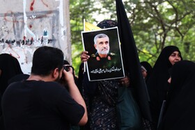مراسم تشییع پیکر شهید «سعید آذربادگان» - بندرعباس
