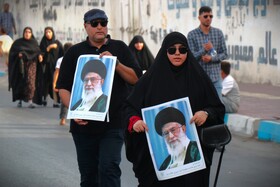 مراسم تشییع پیکر شهید «سعید آذربادگان» - بندرعباس