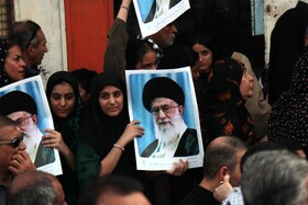 مراسم تشییع پیکر شهید «سعید آذربادگان» - بندرعباس