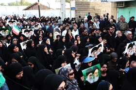 مراسم تشییع پیکر شهید «سعید آذربادگان» - بندرعباس