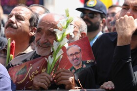 تشییع پیکر سپهبد شهید علی شادمانی - همدان