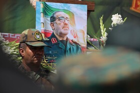 تشییع پیکر سپهبد شهید علی شادمانی - همدان