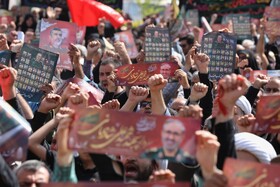 تشییع پیکر سپهبد شهید علی شادمانی - همدان