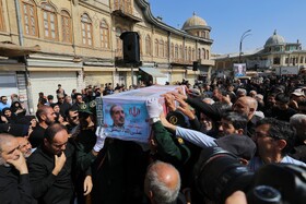 تشییع پیکر سپهبد شهید علی شادمانی - همدان