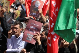 تشییع پیکر سپهبد شهید علی شادمانی - همدان