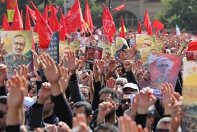 تشییع پیکر سپهبد شهید علی شادمانی - همدان