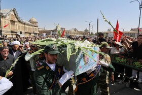 تشییع پیکر سپهبد شهید علی شادمانی - همدان