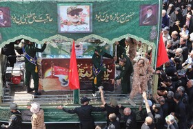 تشییع پیکر سپهبد شهید علی شادمانی - همدان