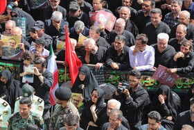 تشییع پیکر سپهبد شهید علی شادمانی - همدان