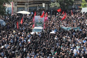 تشییع پیکر سپهبد شهید علی شادمانی - همدان