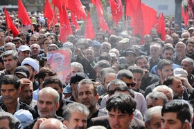 تشییع پیکر سپهبد شهید علی شادمانی - همدان