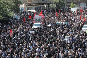 تشییع پیکر سپهبد شهید علی شادمانی - همدان