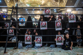 خاکسپاری پیکر شهید سرلشکر سلامی فرمانده کل سپاه در حرم حضرت عبدالعظیم حسنی (ع) - تهران