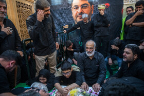 خاکسپاری پیکر شهید سرلشکر سلامی فرمانده کل سپاه در حرم حضرت عبدالعظیم حسنی (ع) - تهران