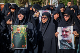 مراسم خاکسپاری شهید سرلشکر امیرعلی حاجی‌زاده - تهران