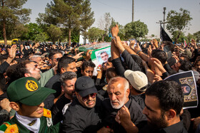 مراسم خاکسپاری شهید سرلشکر امیرعلی حاجی‌زاده - تهران