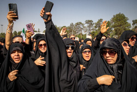 مراسم خاکسپاری شهید سرلشکر امیرعلی حاجی‌زاده - تهران