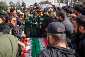 مراسم خاکسپاری شهید سرلشکر امیرعلی حاجی‌زاده - تهران