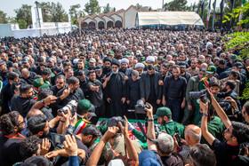 مراسم خاکسپاری شهید سرلشکر امیرعلی حاجی‌زاده - تهران