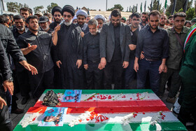 مراسم خاکسپاری شهید سرلشکر امیرعلی حاجی‌زاده - تهران