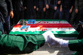 مراسم خاکسپاری شهید سرلشکر امیرعلی حاجی‌زاده - تهران