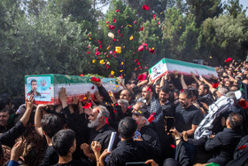 مراسم خاکسپاری شهید سرلشکر امیرعلی حاجی‌زاده - تهران