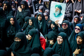 مراسم خاکسپاری شهید سرلشکر امیرعلی حاجی‌زاده - تهران