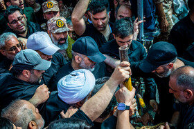 مراسم خاکسپاری شهید سرلشکر امیرعلی حاجی‌زاده - تهران