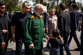 مراسم خاکسپاری شهید سرلشکر امیرعلی حاجی‌زاده - تهران