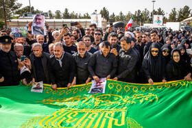 مراسم خاکسپاری شهید سرلشکر امیرعلی حاجی‌زاده - تهران