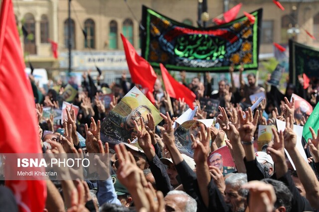 وداع مردم همدان با «مالکاشتر سیدعلی»