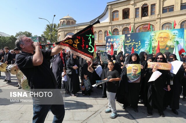 وداع مردم همدان با «مالکاشتر سیدعلی»