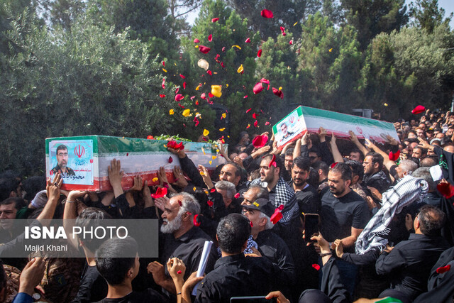 مراسم خاکسپاری شهید سرلشکر امیرعلی حاجی‌زاده - تهران