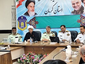 مراسم تکریم و معارفه رئیس پلیس راهور استان کرمان برگزار شد