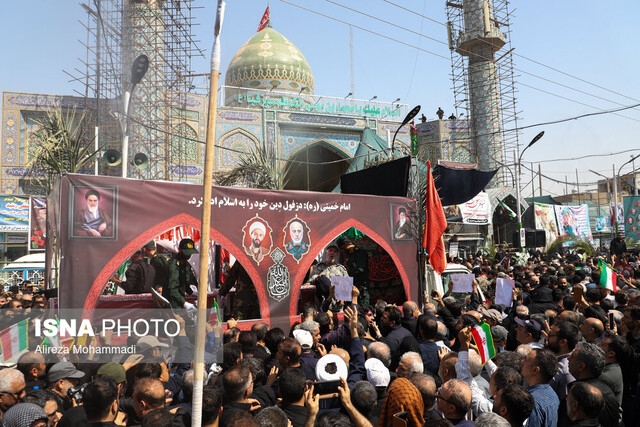 تشییع باشکوه پیکر شهید سردار «غلامعلی رشید» در دزفول