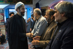 مصطفی رستمی رئیس نهاد نمایندگی مقام معظم رهبری در دانشگاه‌ها در آیین بزرگداشت ۵ شهید هسته‌ای در دانشگاه شهید بهشتی