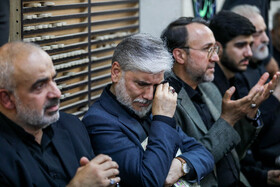 حسین سیمایی صراف، وزیر علوم در مراسم ختم شهید دکتر محمدمهدی طهرانچی