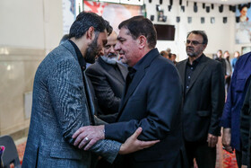 محمد مخبر در مراسم ختم شهید دکتر محمدمهدی طهرانچی